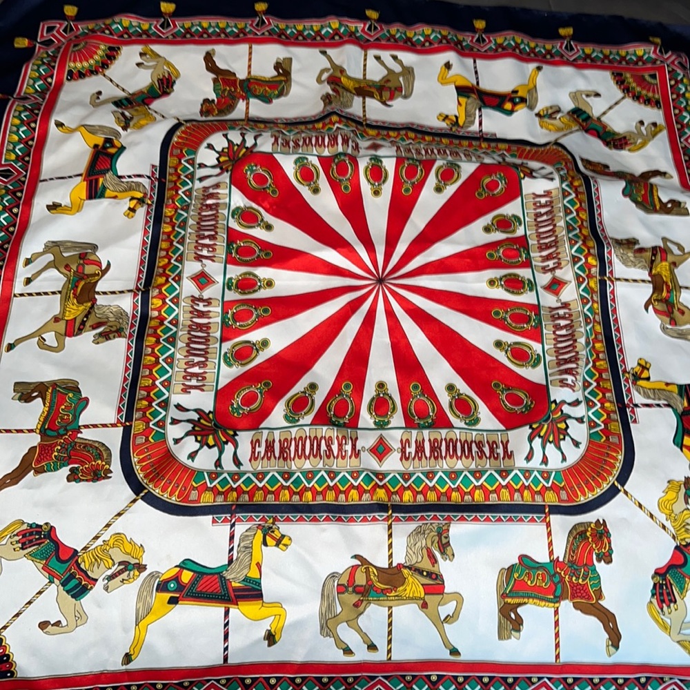 Carousel themed scarf